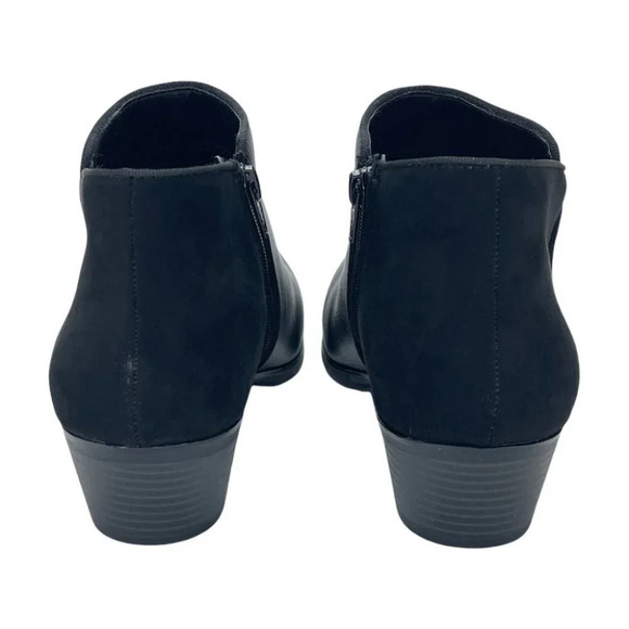 Style & Co Wiley Black Faux Leather Womens Booties Size 6M - Picture 6 of 13